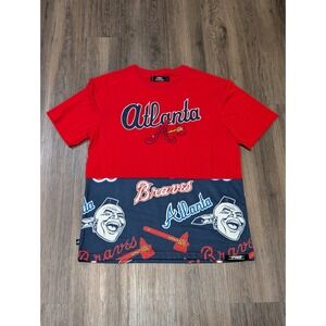 Pro Standard‎ Atlanta Braves T-Shirt Graphic Print MLB Baseball Red L